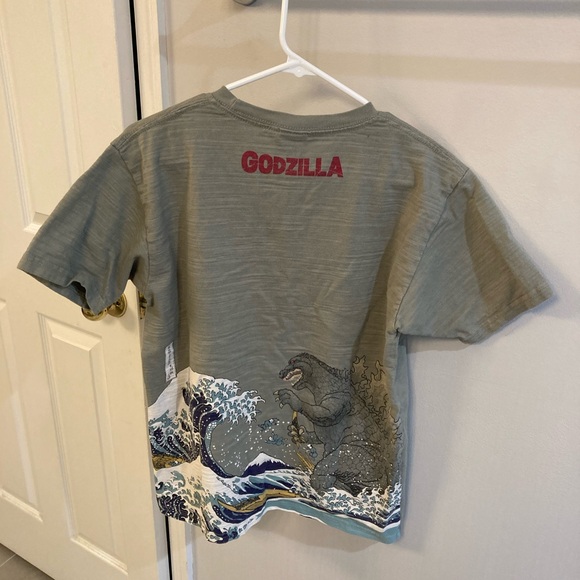 Godzilla Other - Godzilla Shirt Adult Men's Large Gray Short Sleeve Toho Movie Graphic Tee